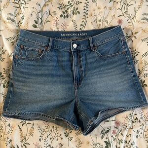 American Eagle Blue Relaxed Denim Shorts